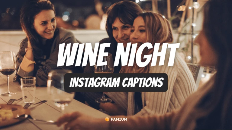 Wine Night Captions for Instagram